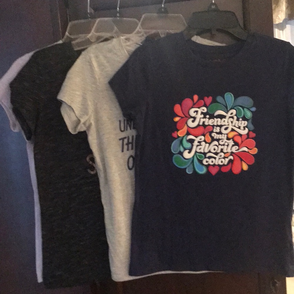 Four short sleeve shirts